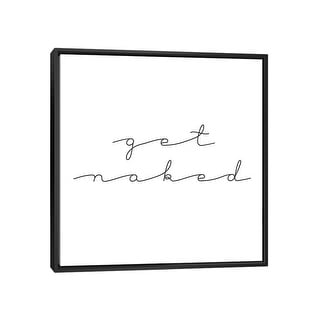 iCanvas "Get Naked" by Chelsea Victoria Framed Canvas Print - Bed Bath